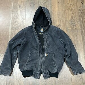 Carhartt Full Swing Washed Duck Fleece-Lined Jacket // Black // Medium